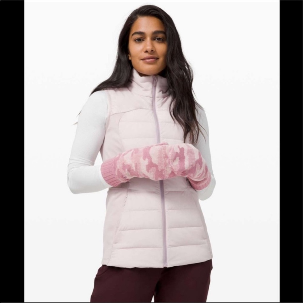 Lululemon Room For Warmth Mittens Pink Taupe Porcelain Pink